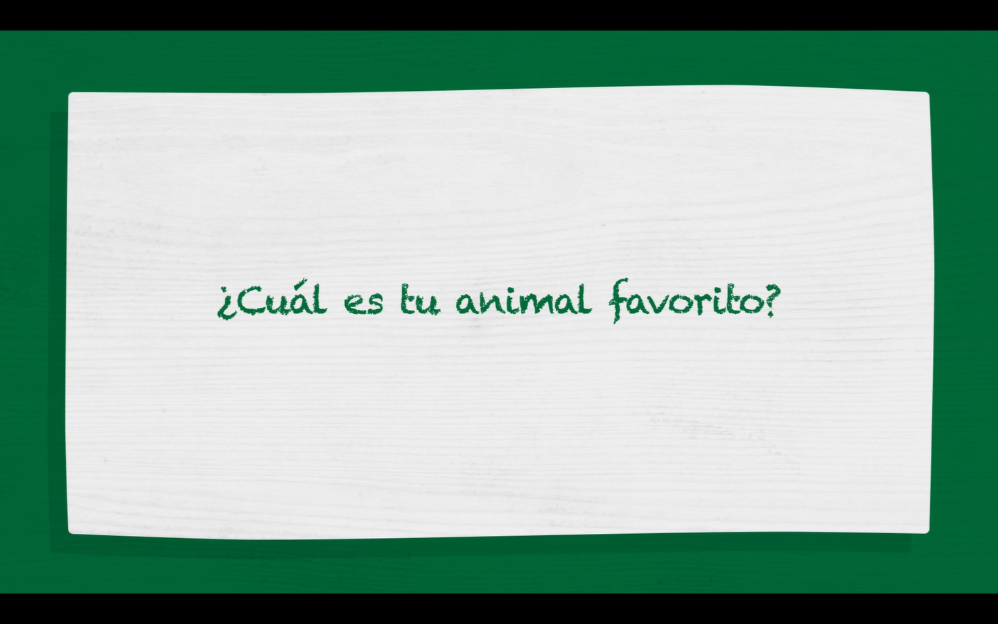 ¿Cuál es tu animal favorito?