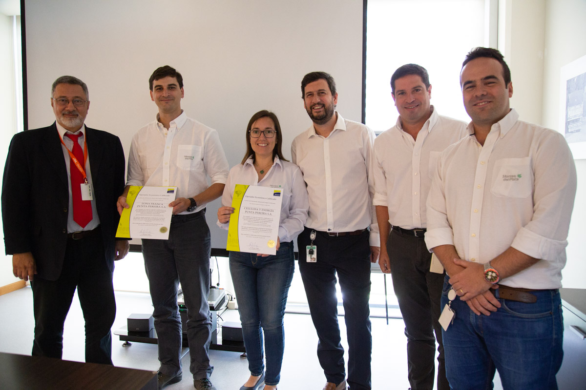 Montes del Plata recibió la certificación de Operador Económico Calificado (OEC), por la Dirección Nacional de Aduanas