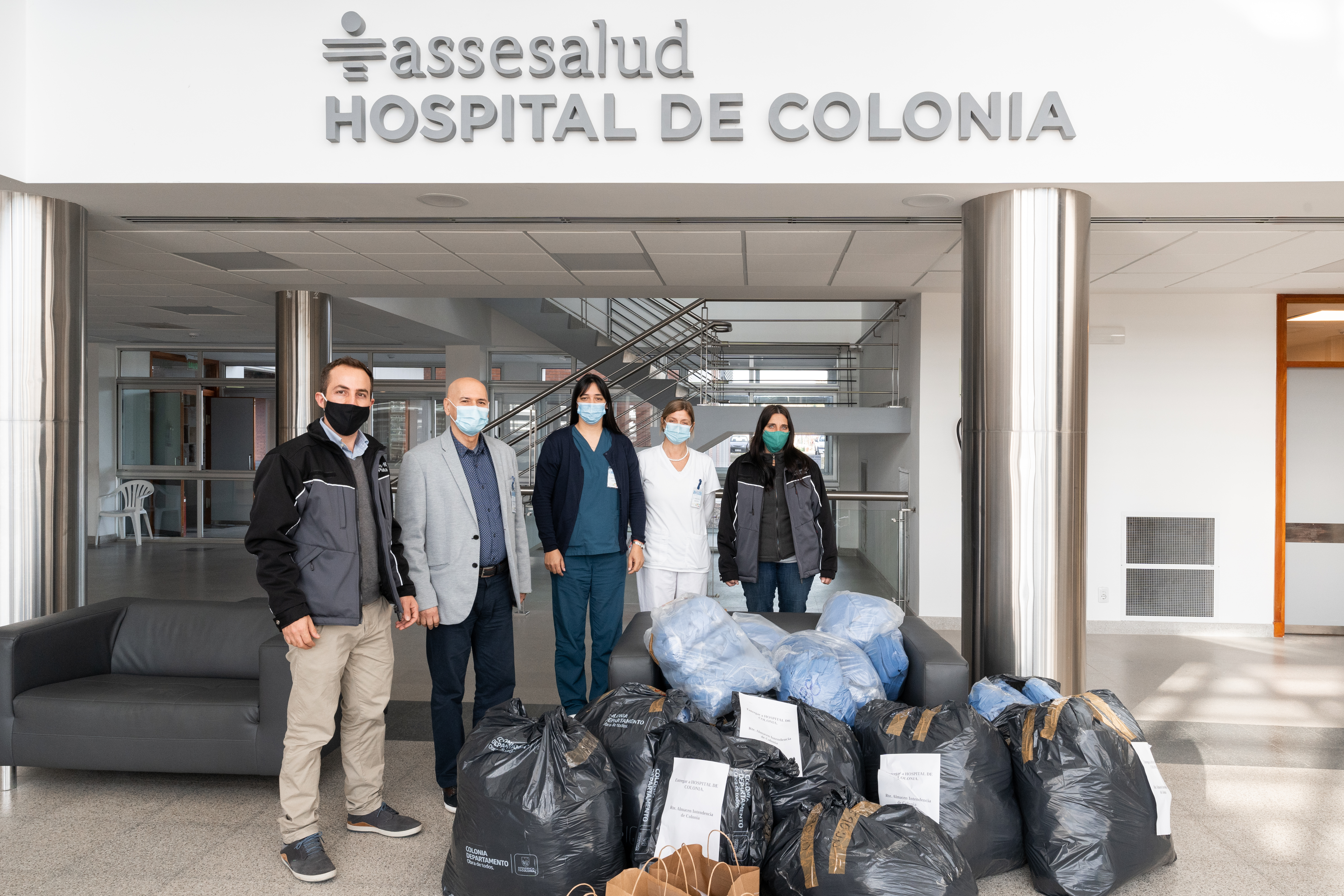 Montes del Plata completó donación de 50.000 tapabocas a hospitales de Colonia, Río Negro, Soriano, Paysandú y Durazno