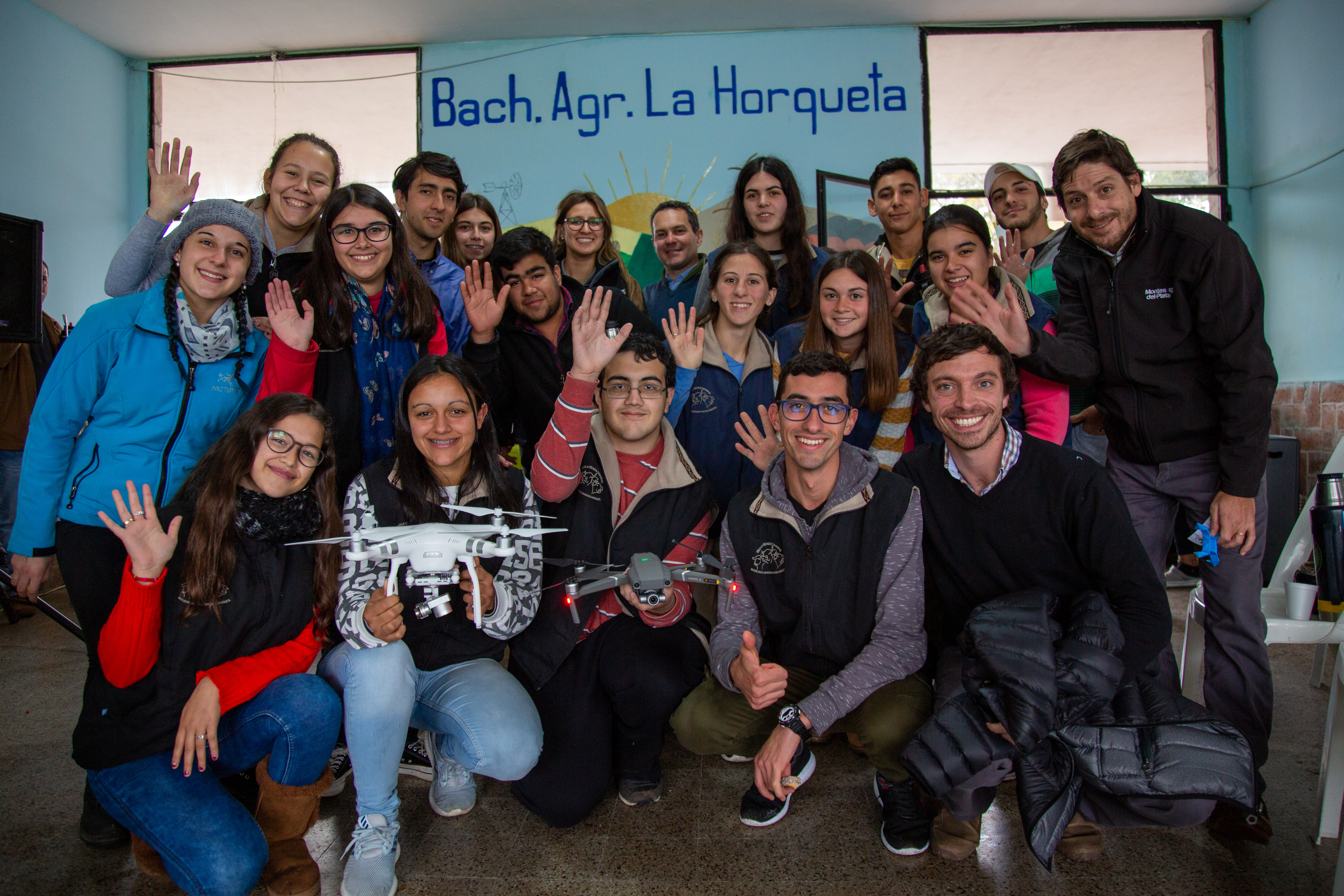 Montes del Plata apoyó al Bachillerato Agrario La Horqueta en proyecto de drones aplicados al agro